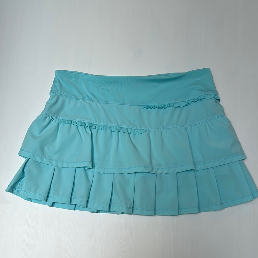 Layer 8 Blue Skirt/Skorts with Ruffled Tiers
